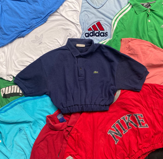 (Per Piece) Branded Vintage Rework Crop Tops