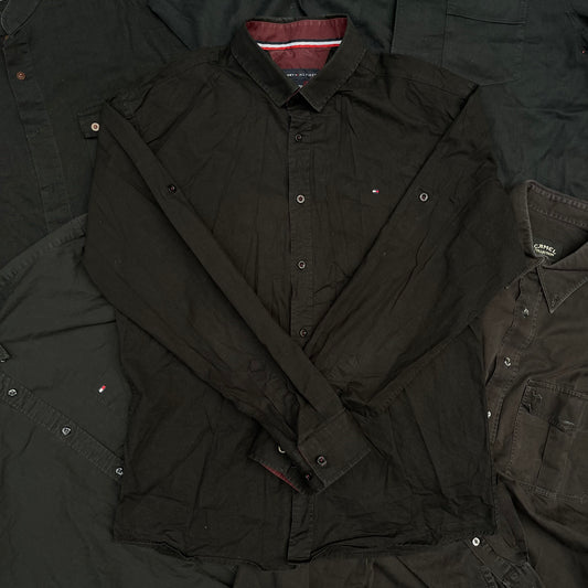 10KG Vintage Black Shirts Men Mix