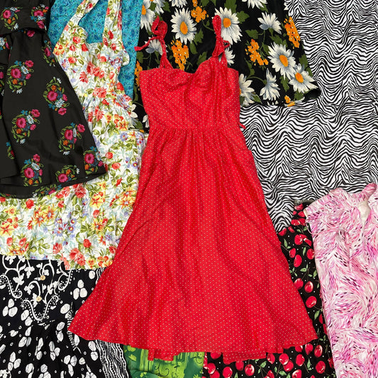 10KG Vintage Long Sleeveless Dresses