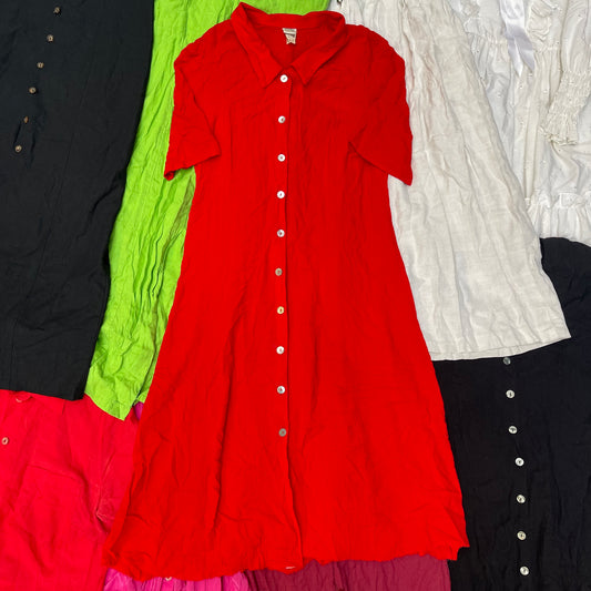 10KG Vintage Long Plain Dresses