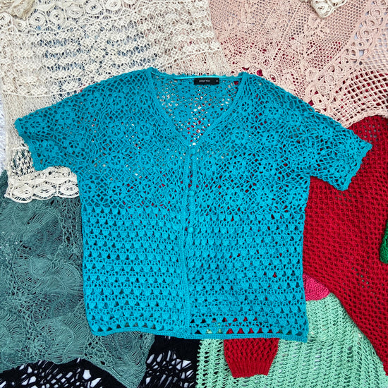 10KG Vintage Ladies Crochet Tops